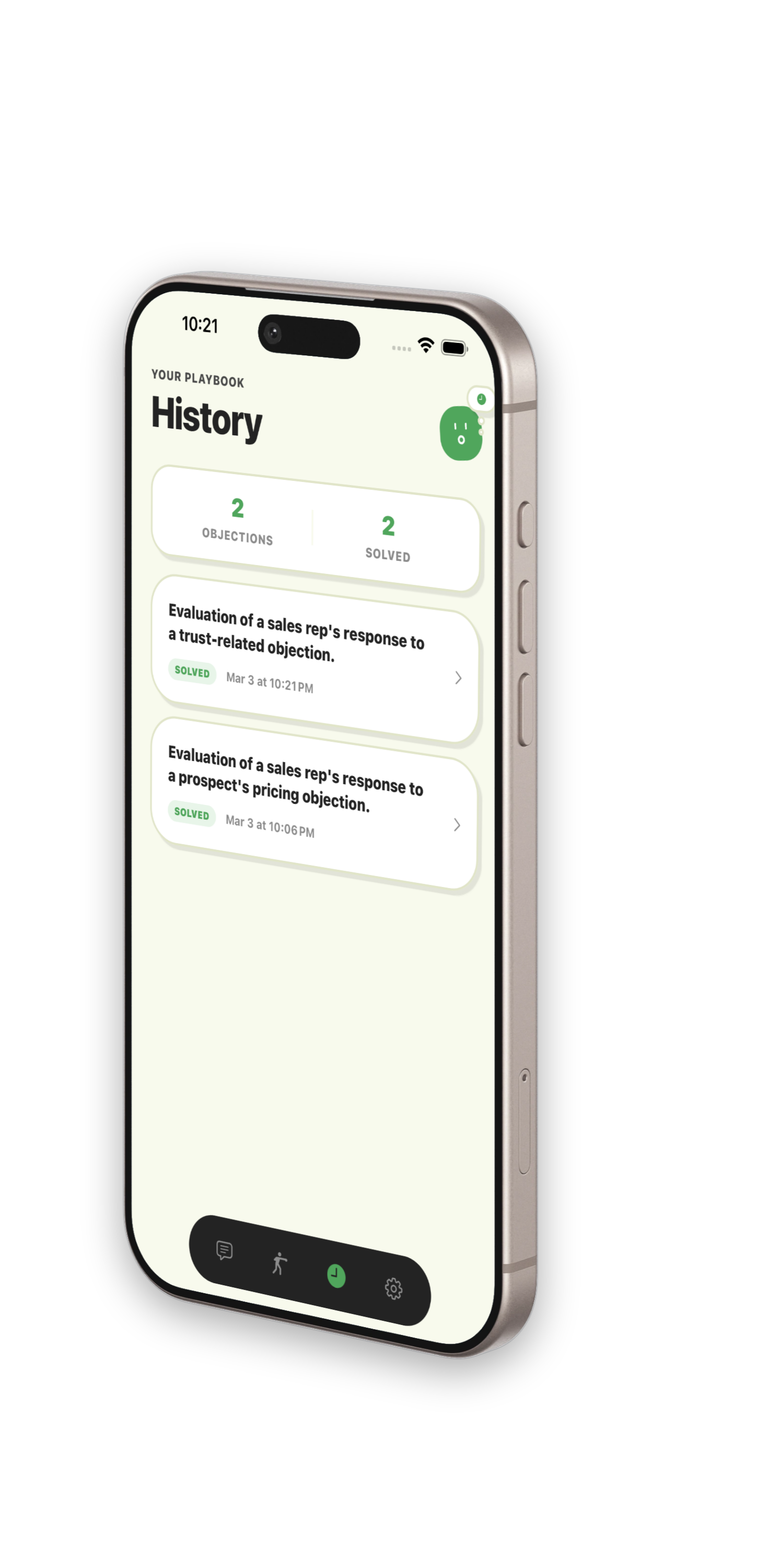 Sales Rebuttal AI framed iPhone screenshot 1